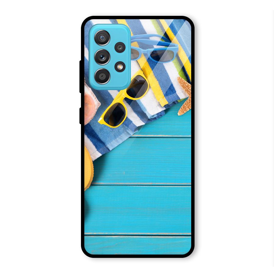Beach Ready Glass Back Case for Galaxy A52