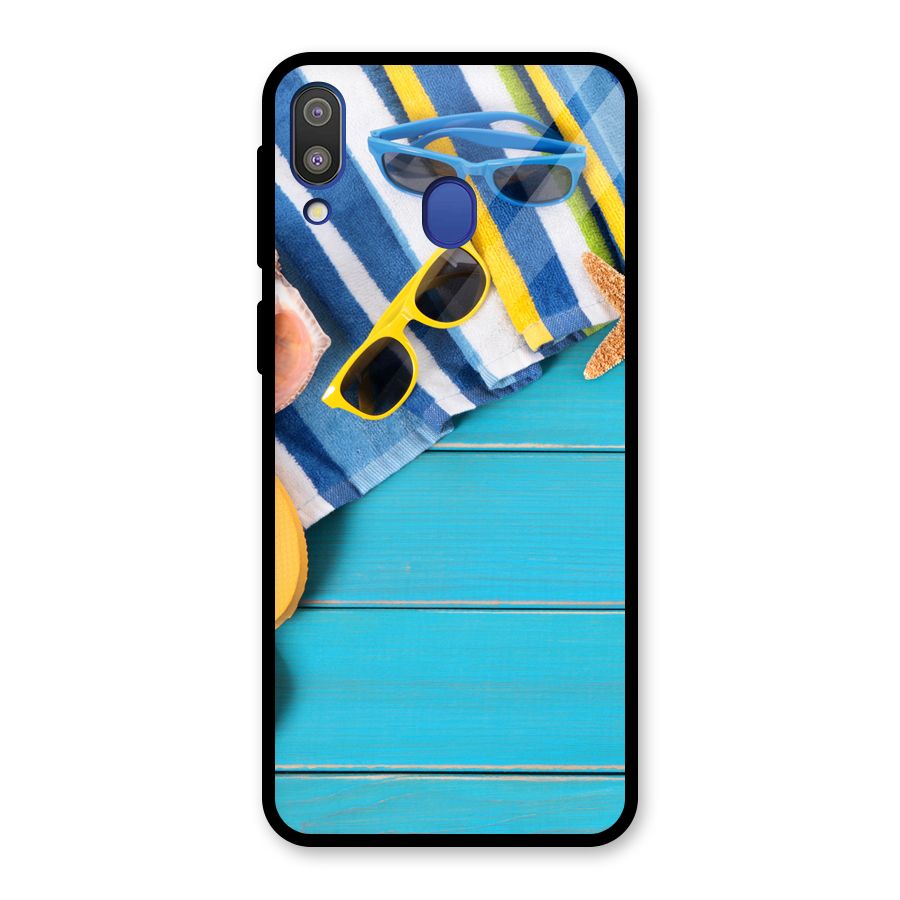 Beach Ready Glass Back Case for Galaxy M20