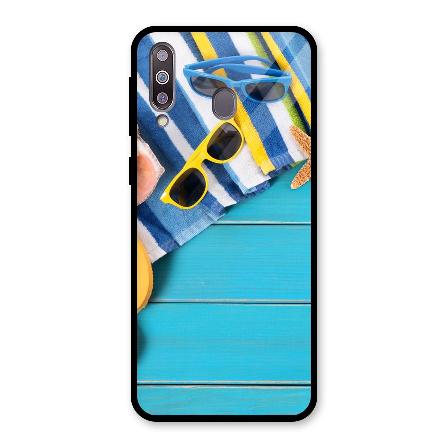 Beach Ready Glass Back Case for Galaxy M30