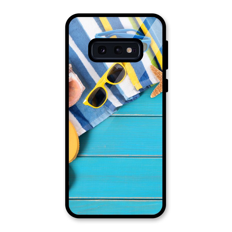 Beach Ready Glass Back Case for Galaxy S10e