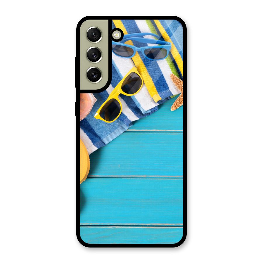 Beach Ready Glass Back Case for Galaxy S21 FE 5G