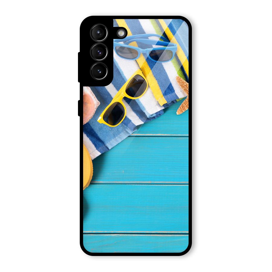 Beach Ready Glass Back Case for Galaxy S21 Plus