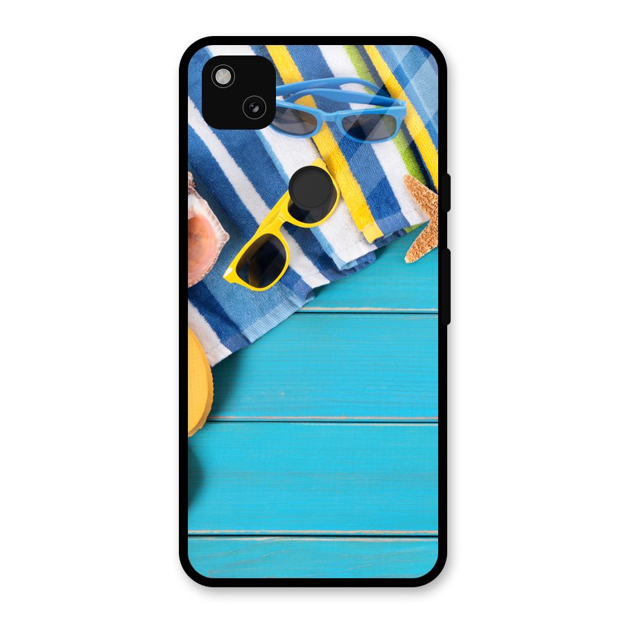 Beach Ready Glass Back Case for Google Pixel 4a