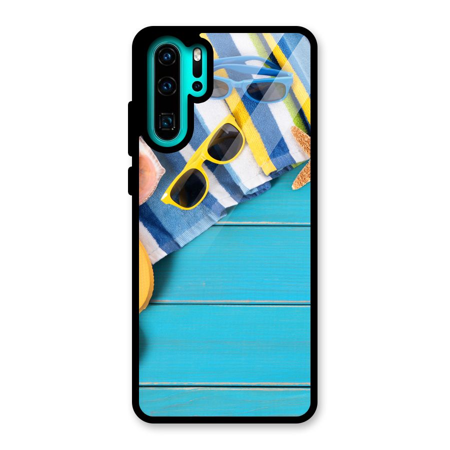 Beach Ready Glass Back Case for Huawei P30 Pro