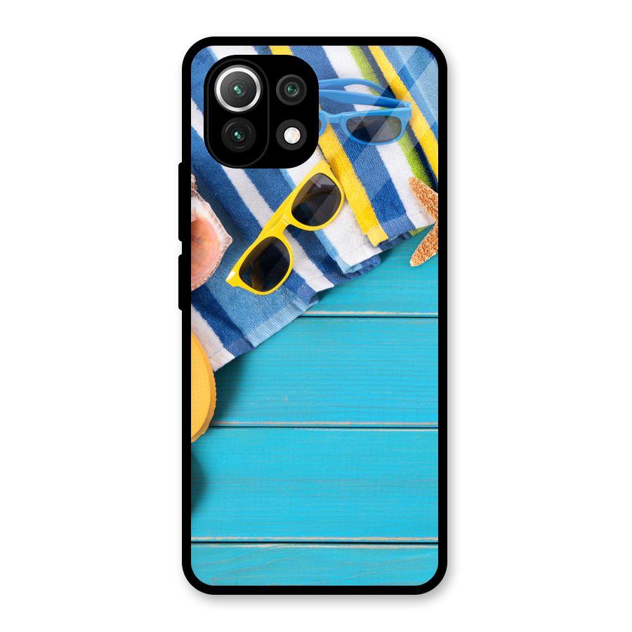 Beach Ready Glass Back Case for Mi 11 Lite NE 5G