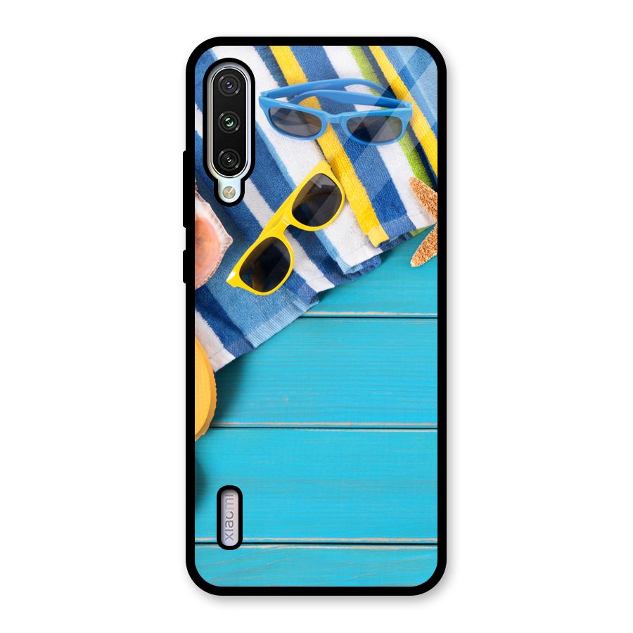 Beach Ready Glass Back Case for Mi A3