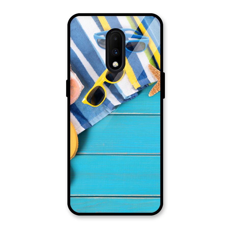 Beach Ready Glass Back Case for OnePlus 7
