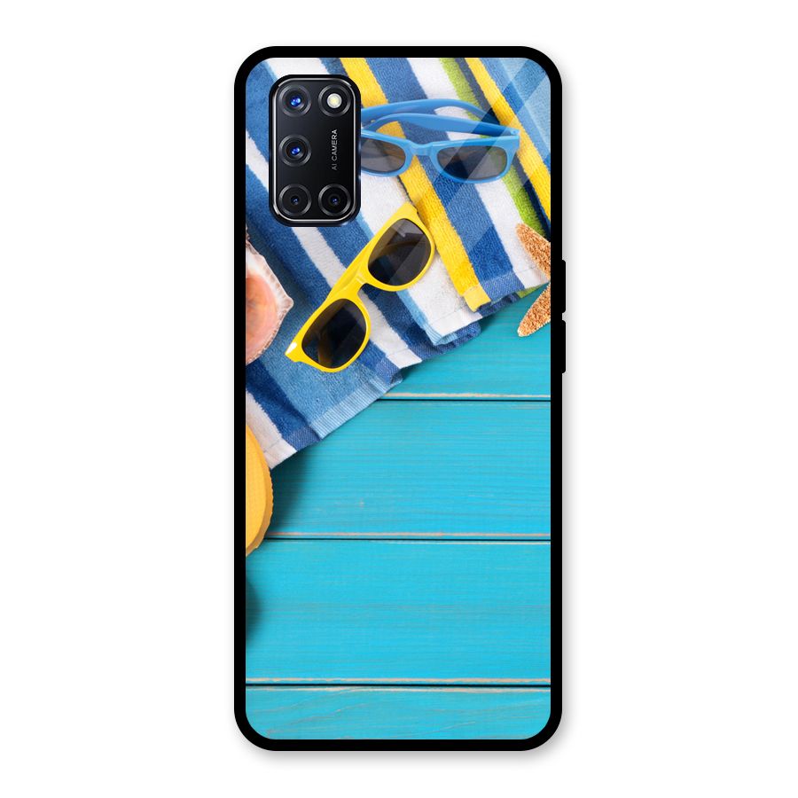 Beach Ready Glass Back Case for Oppo A52