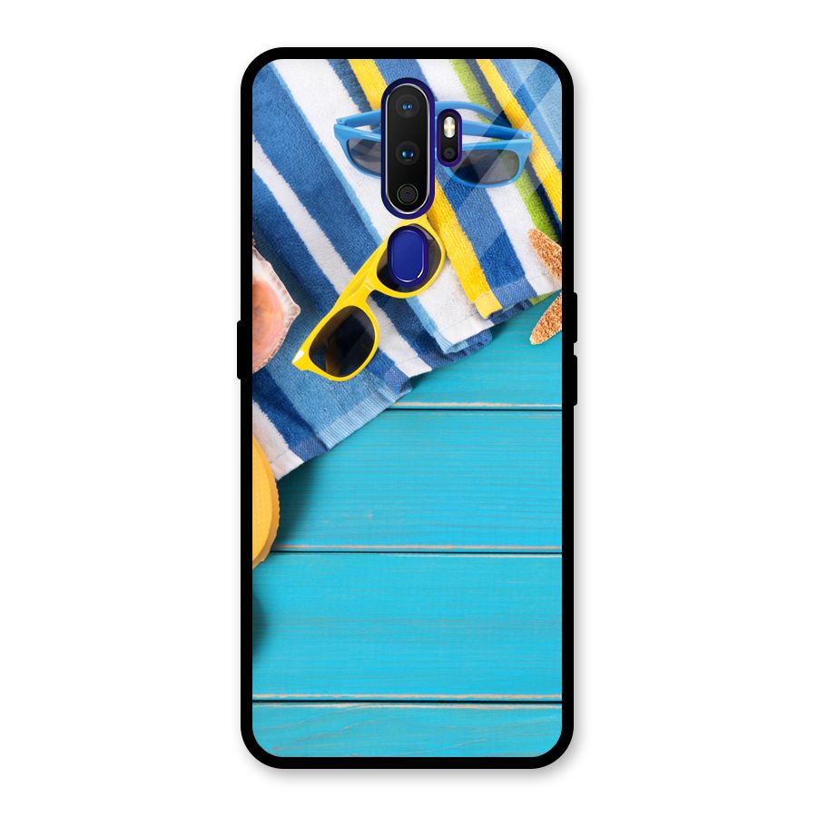 Beach Ready Glass Back Case for Oppo A9 (2020)