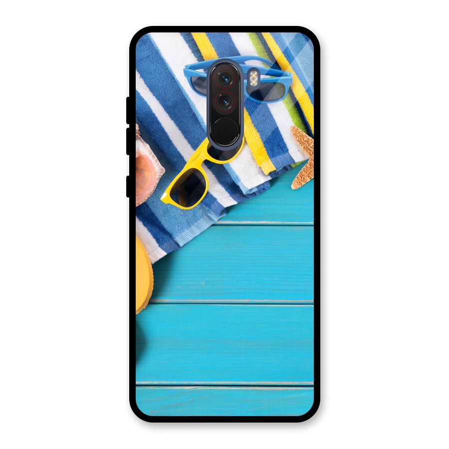 Beach Ready Glass Back Case for Poco F1