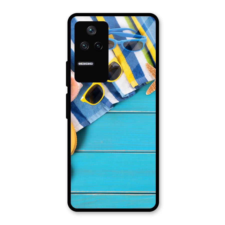 Beach Ready Glass Back Case for Poco F4 5G