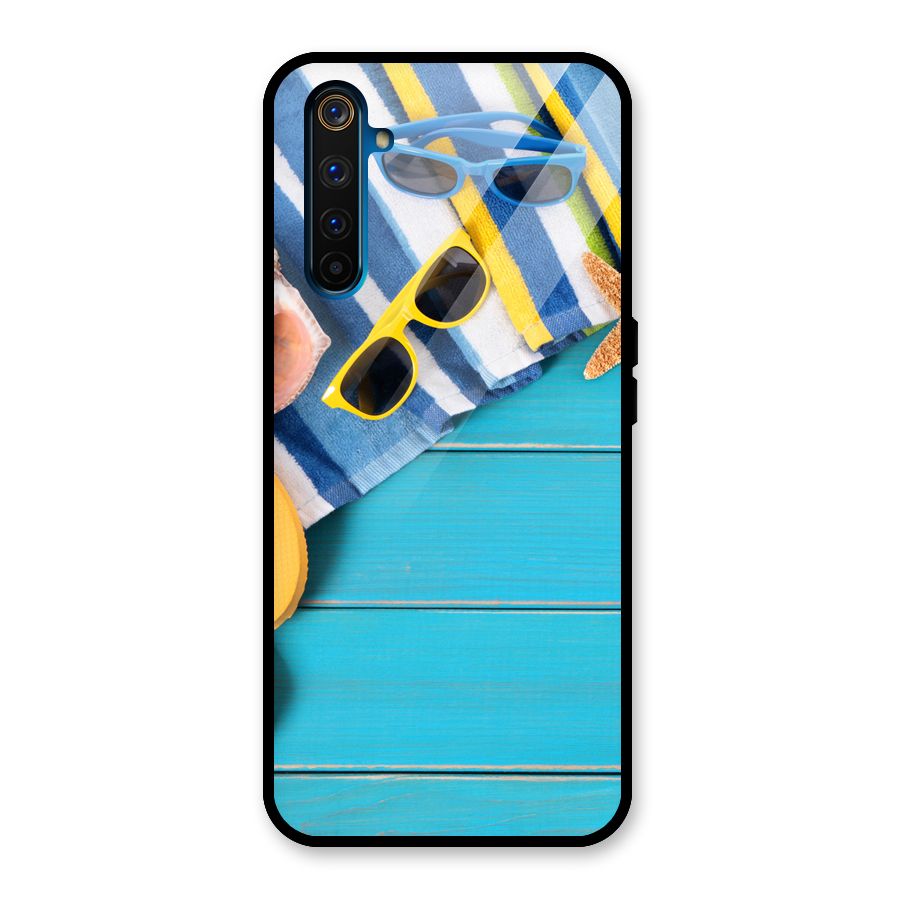 Beach Ready Glass Back Case for Realme 6 Pro