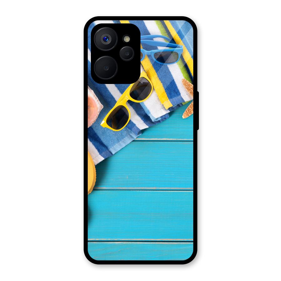 Beach Ready Glass Back Case for Realme 9i 5G