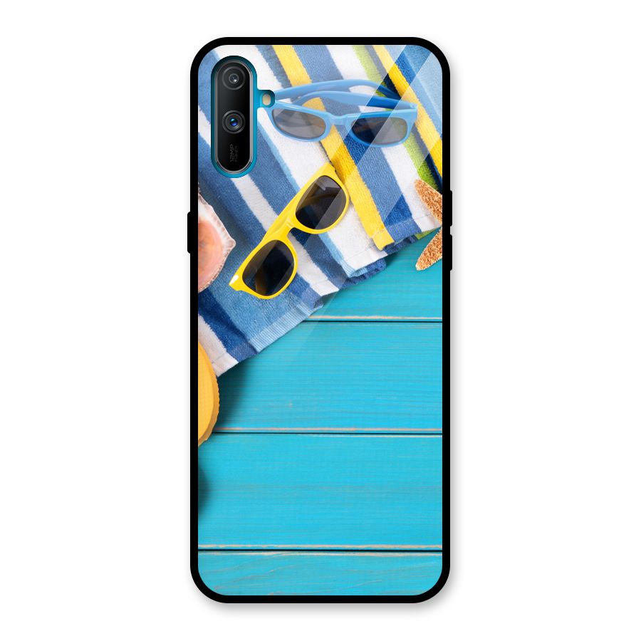 Beach Ready Glass Back Case for Realme C3