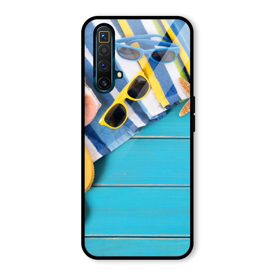 Beach Ready Glass Back Case for Realme X3
