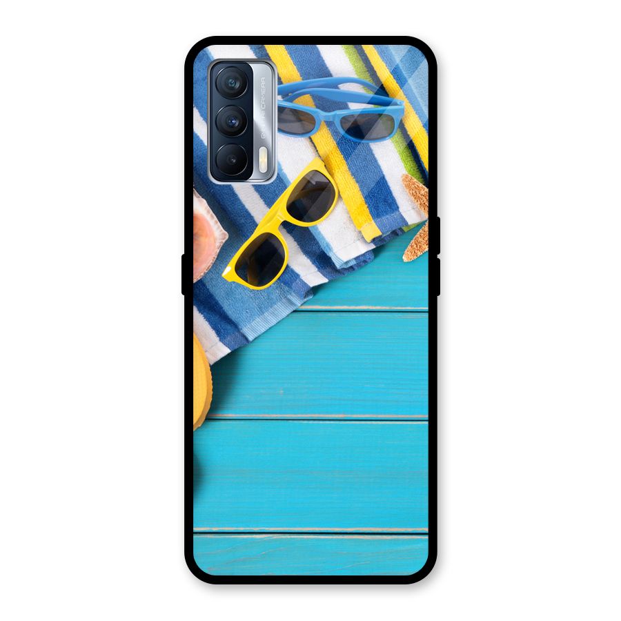 Beach Ready Glass Back Case for Realme X7