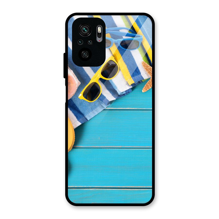 Beach Ready Glass Back Case for Redmi Note 10S