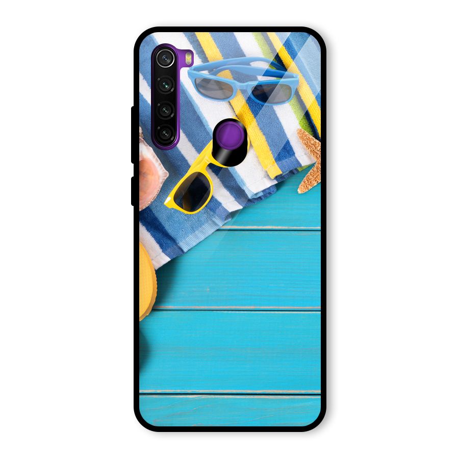 Beach Ready Glass Back Case for Redmi Note 8