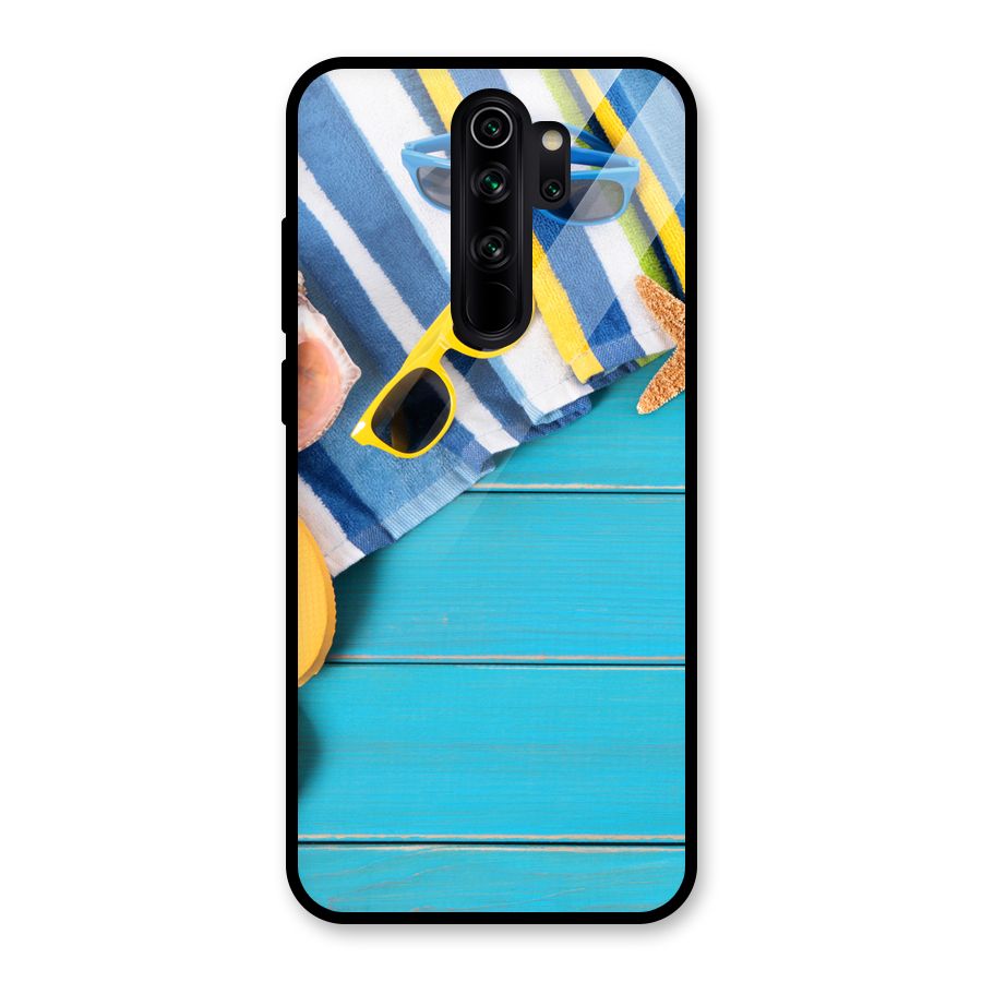 Beach Ready Glass Back Case for Redmi Note 8 Pro