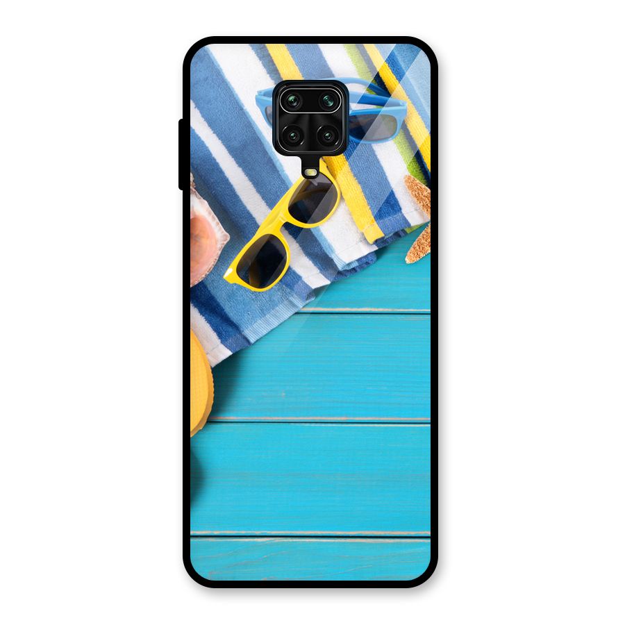 Beach Ready Glass Back Case for Redmi Note 9 Pro