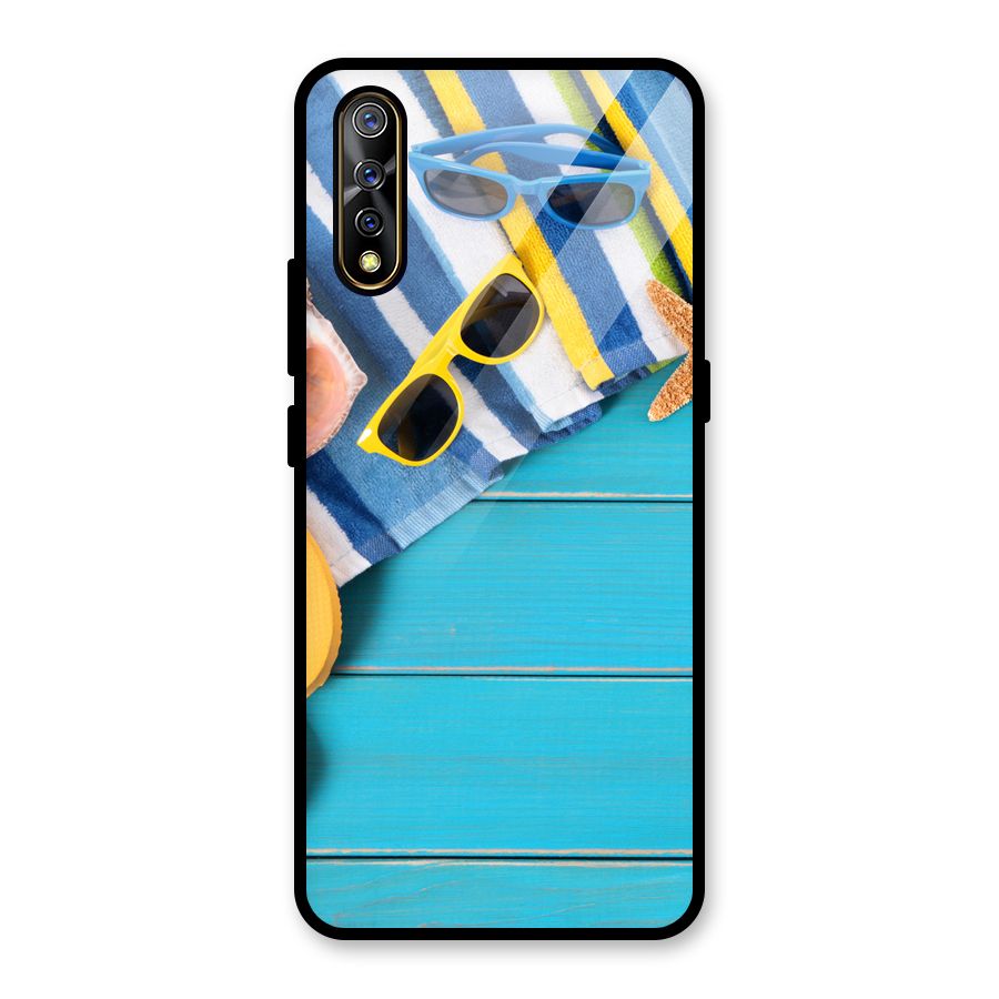 Beach Ready Glass Back Case for Vivo S1