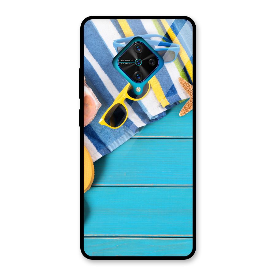 Beach Ready Glass Back Case for Vivo S1 Pro