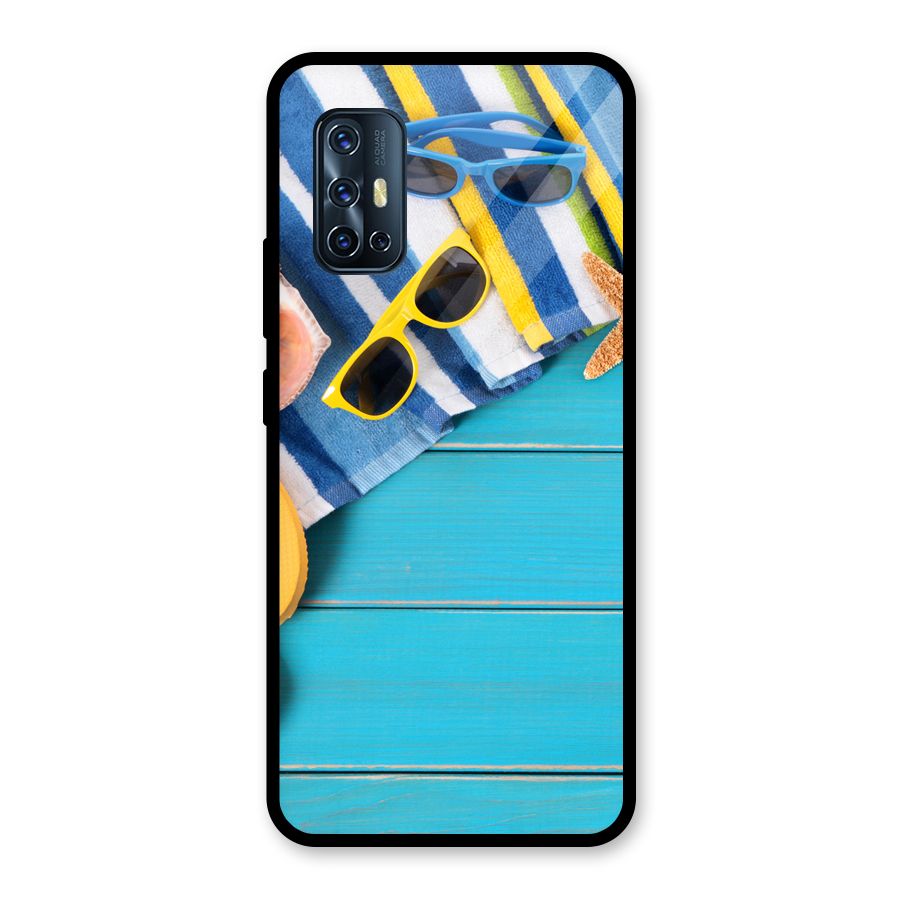 Beach Ready Glass Back Case for Vivo V17