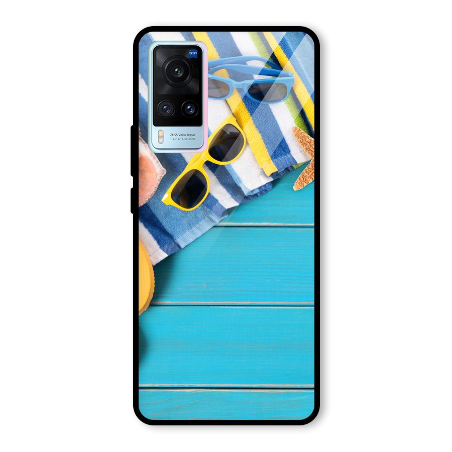 Beach Ready Glass Back Case for Vivo X60
