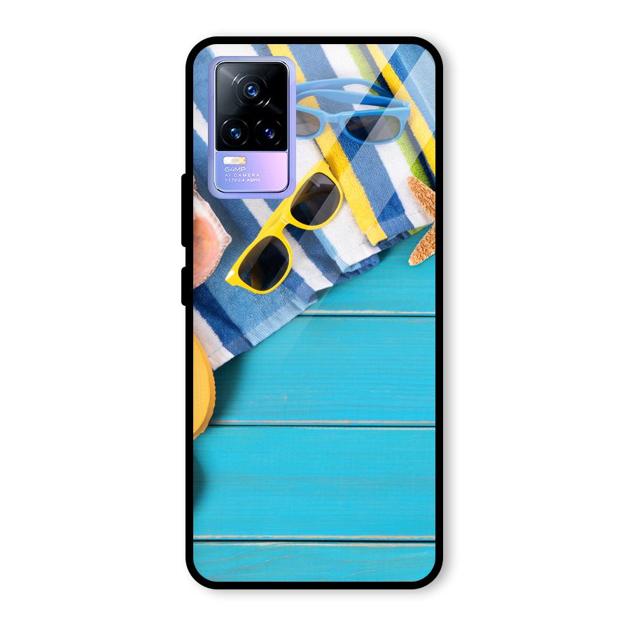 Beach Ready Glass Back Case for Vivo Y73