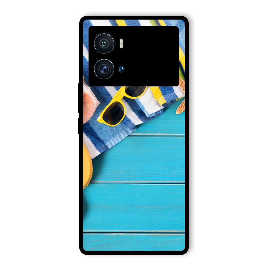 Beach Ready Glass Back Case for Vivo iQOO 9 Pro