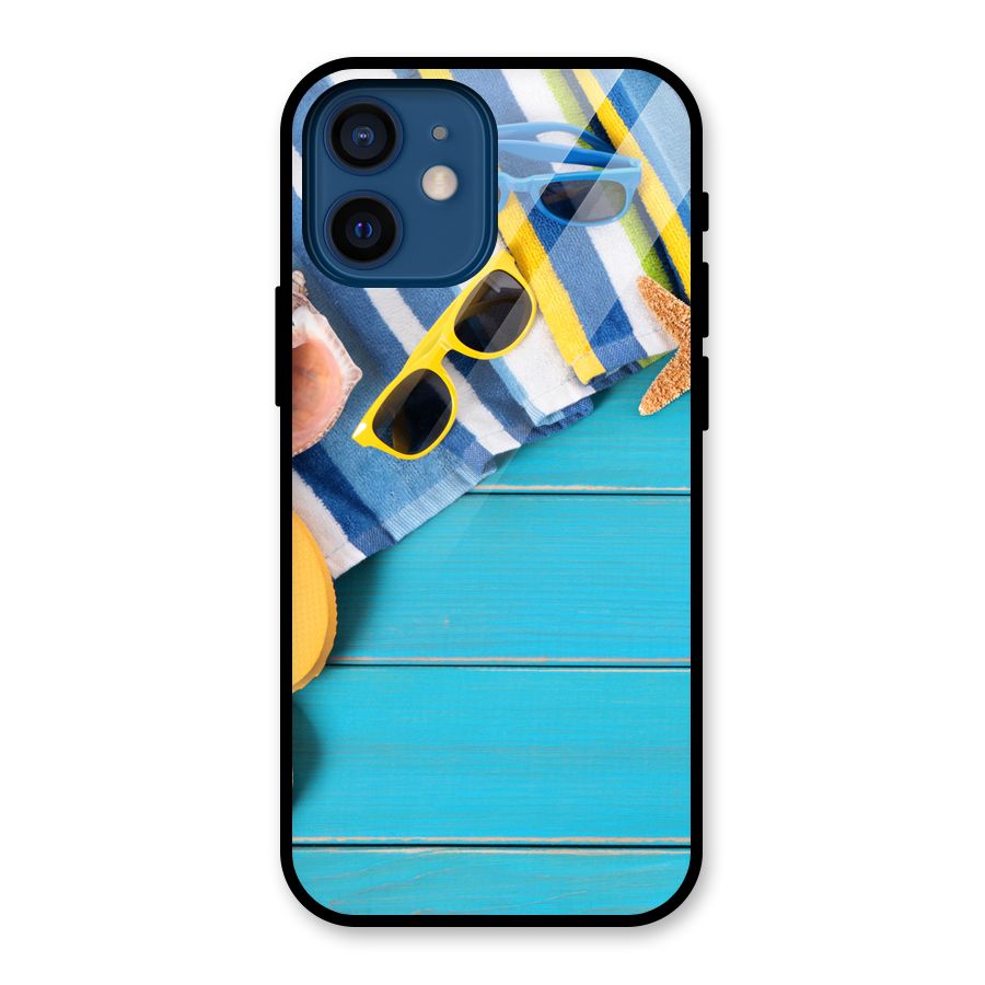 Beach Ready Glass Back Case for iPhone 12 Mini