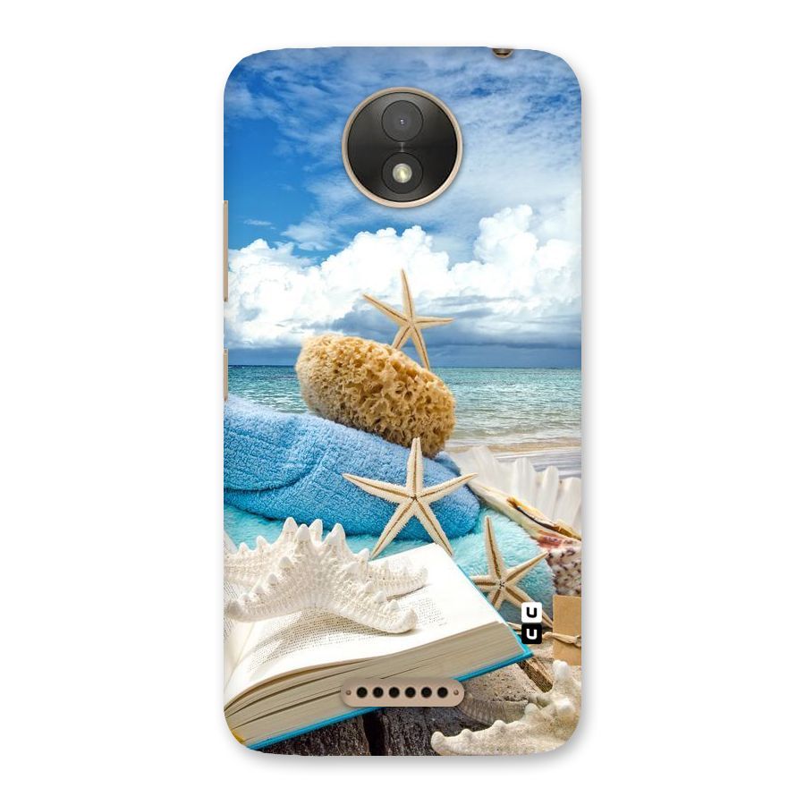 Beach Sky Back Case for Moto C Plus