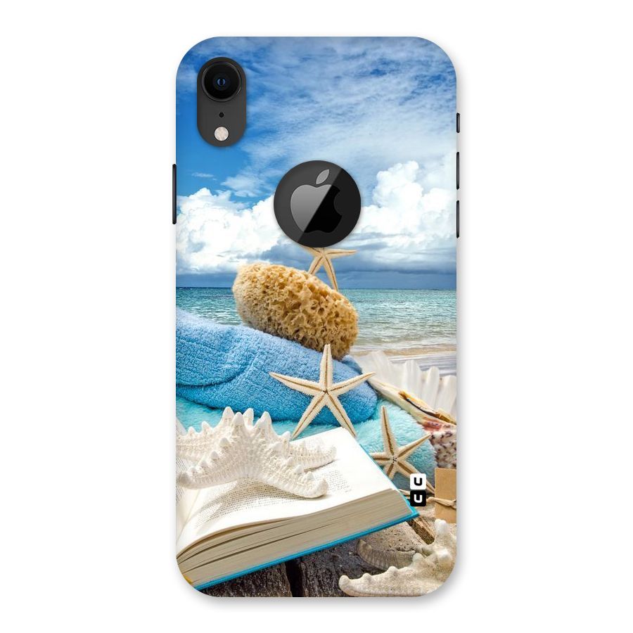 Beach Sky Back Case for iPhone XR Logo Cut