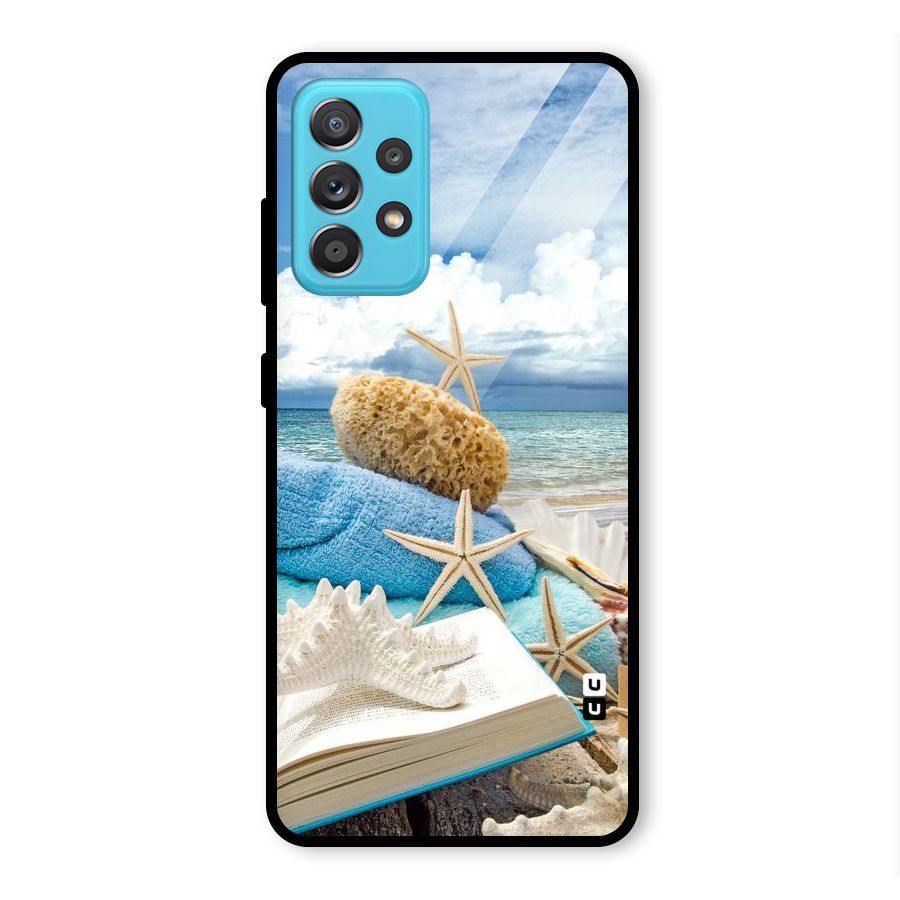 Beach Sky Glass Back Case for Galaxy A52