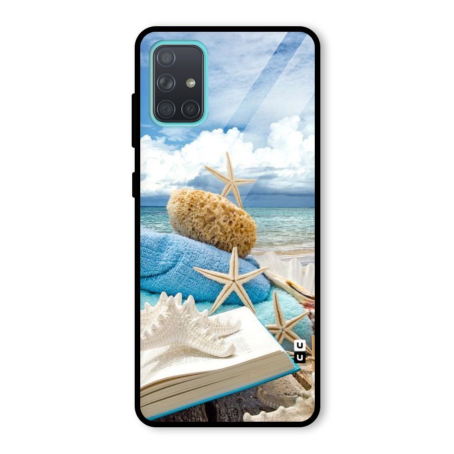 Beach Sky Glass Back Case for Galaxy A71