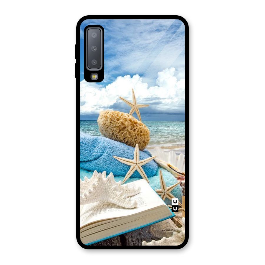 Beach Sky Glass Back Case for Galaxy A7 (2018)