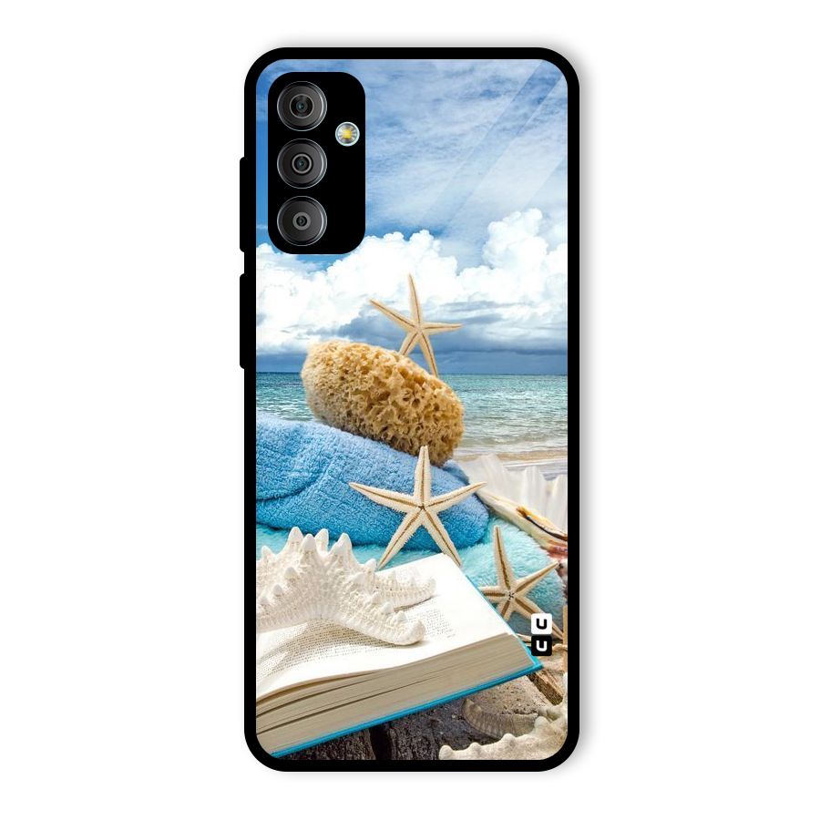 Beach Sky Glass Back Case for Galaxy F23