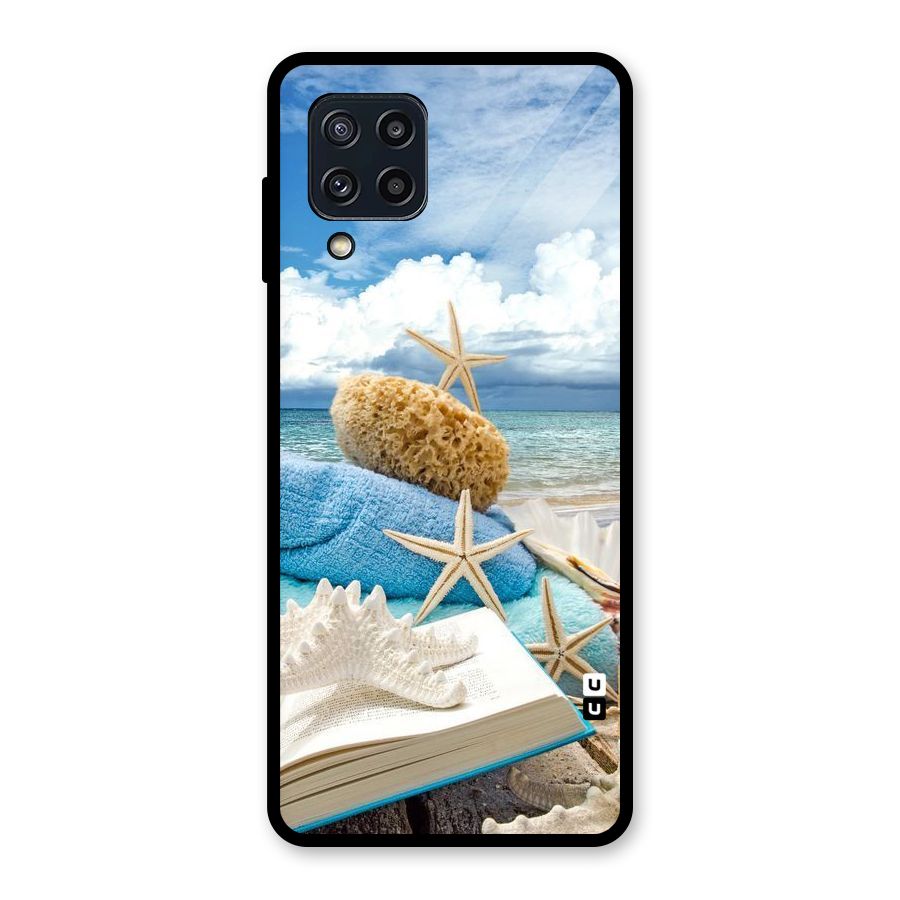 Beach Sky Glass Back Case for Galaxy M32