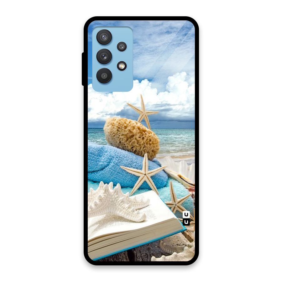 Beach Sky Glass Back Case for Galaxy M32 5G