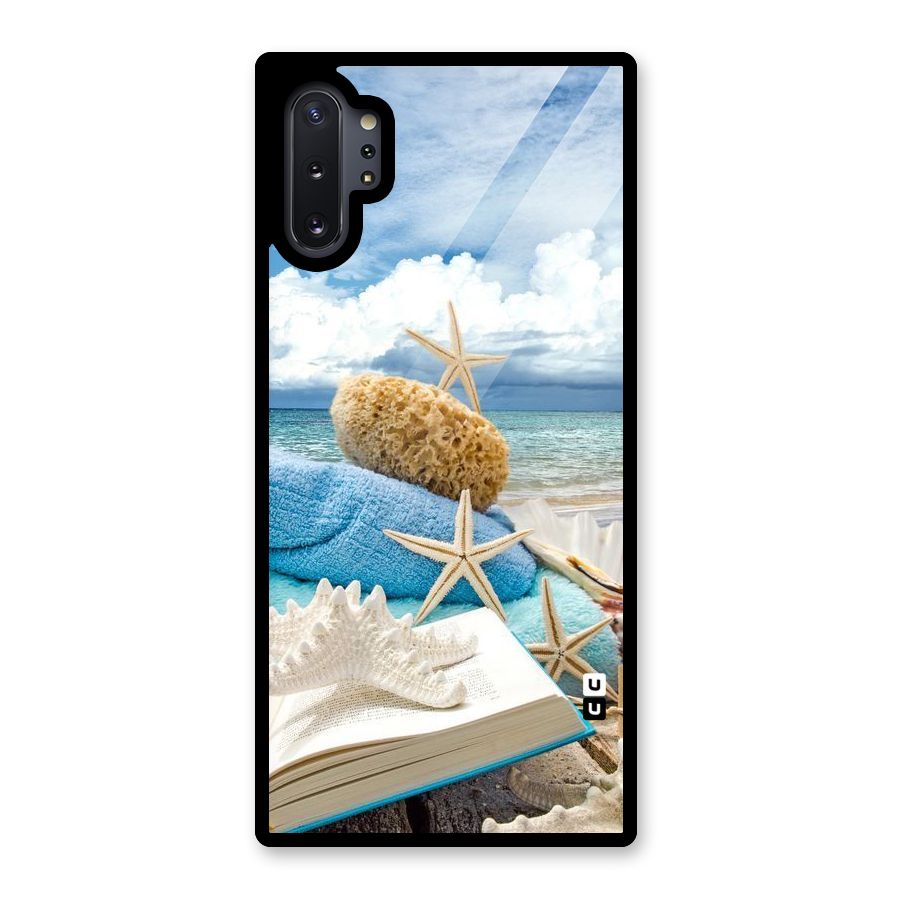 Beach Sky Glass Back Case for Galaxy Note 10 Plus