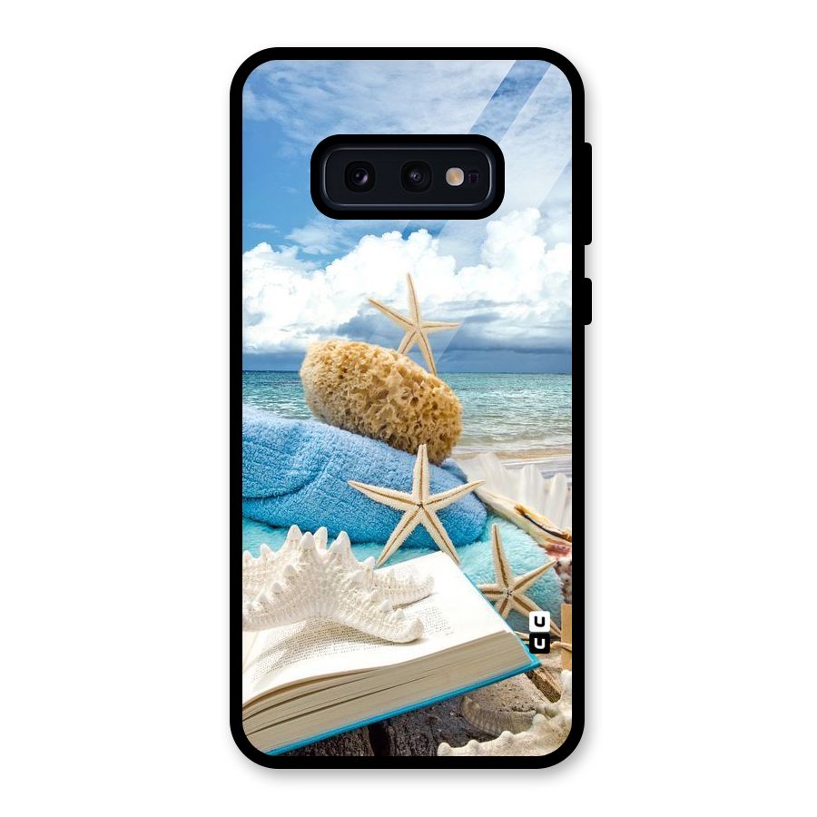 Beach Sky Glass Back Case for Galaxy S10e