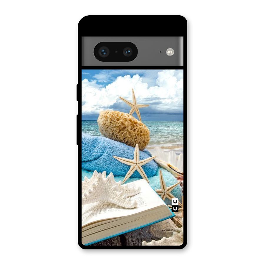 Beach Sky Glass Back Case for Google Pixel 7