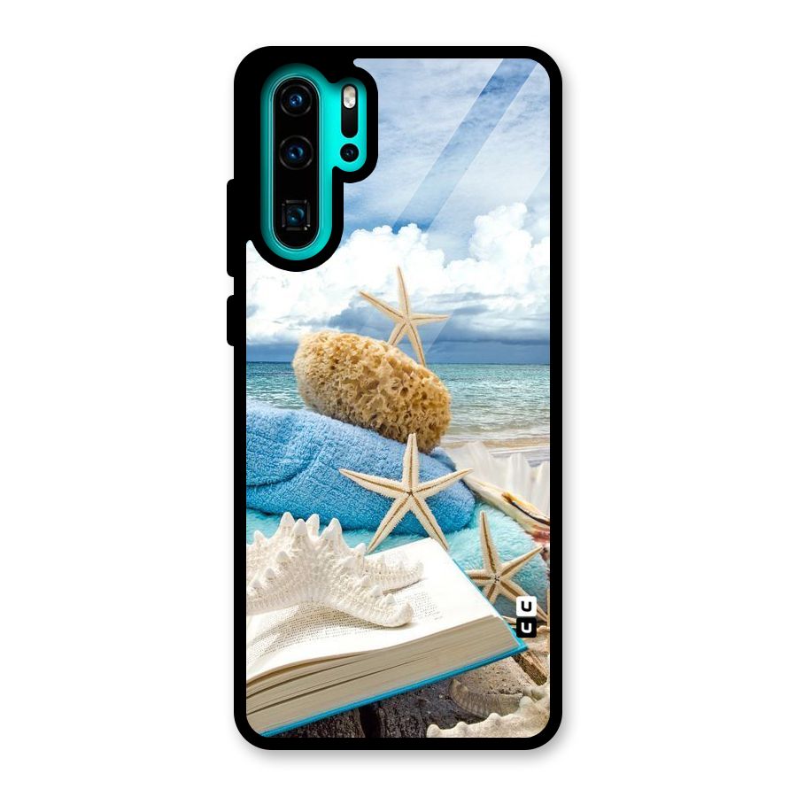 Beach Sky Glass Back Case for Huawei P30 Pro