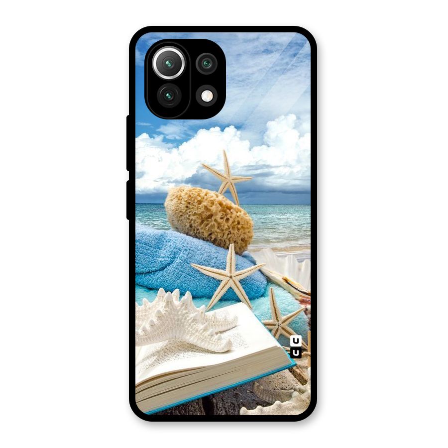 Beach Sky Glass Back Case for Mi 11 Lite NE 5G