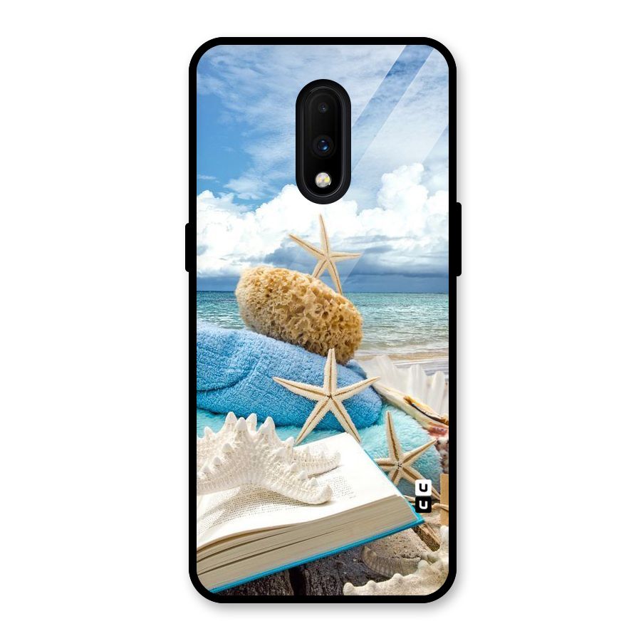 Beach Sky Glass Back Case for OnePlus 7