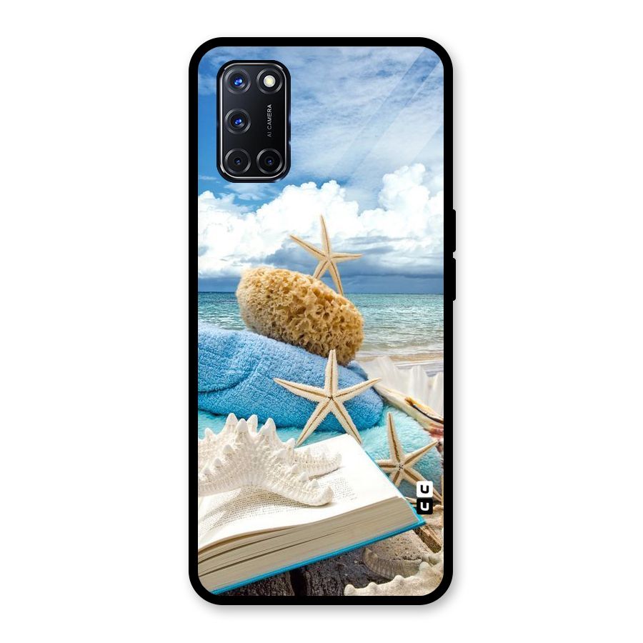 Beach Sky Glass Back Case for Oppo A52