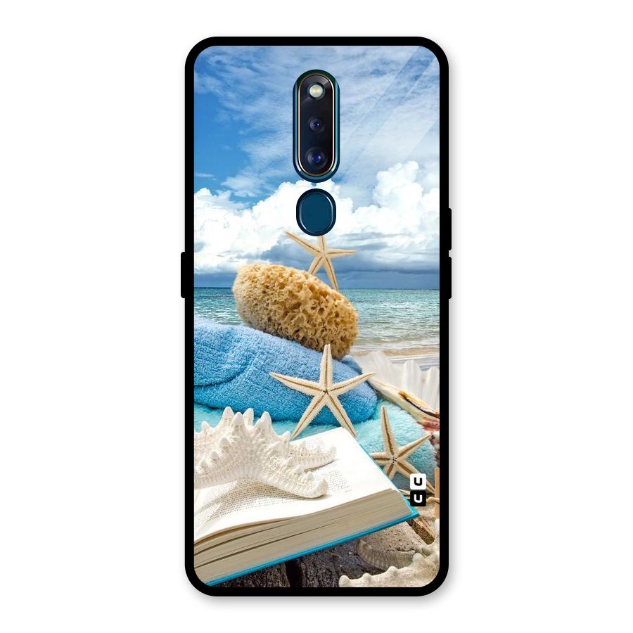 Beach Sky Glass Back Case for Oppo F11 Pro