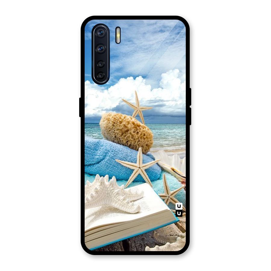 Beach Sky Glass Back Case for Oppo F15