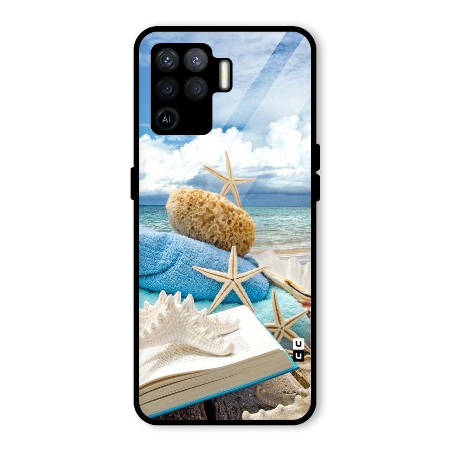 Beach Sky Glass Back Case for Oppo F19 Pro