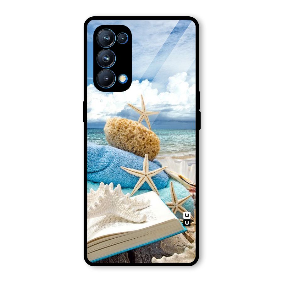 Beach Sky Glass Back Case for Oppo Reno5 Pro 5G